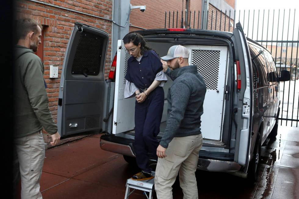 Donnae Barlow arrives at the federal courthouse in Flagstaff, Ariz., on Wednesday, Dec. 7, 2022 ...