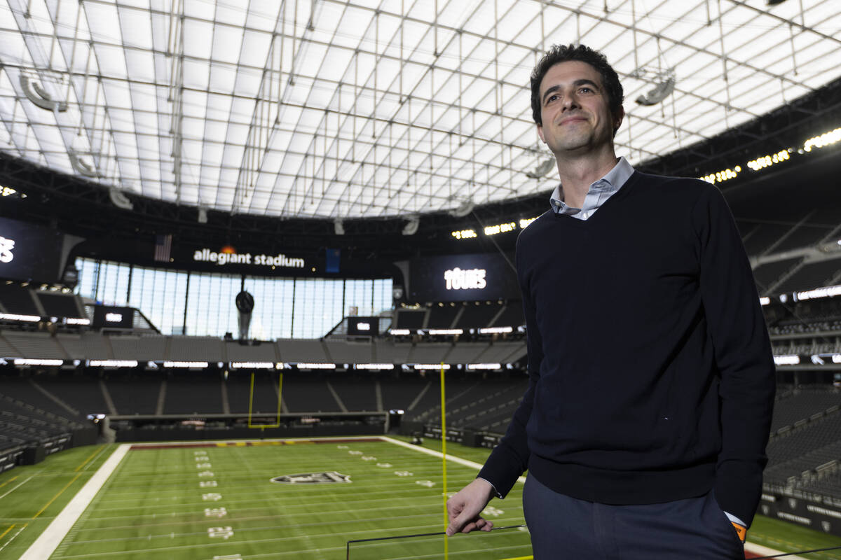 Matt Shapiro, National Football League vice president of event strategy and integration, poses ...
