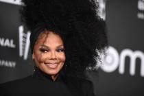 Janet Jackson poses in the press room during the Rock & Roll Hall of Fame Induction Ceremon ...