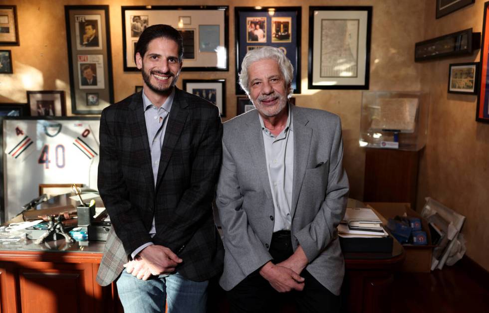 Nick, left, and Billy Vassiliadis of R&R Partners at their Las Vegas offices Wednesday, Dec ...