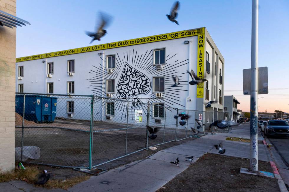 Morning light begins to illuminate the former Alpine Motel now under redevelopment and renamed ...