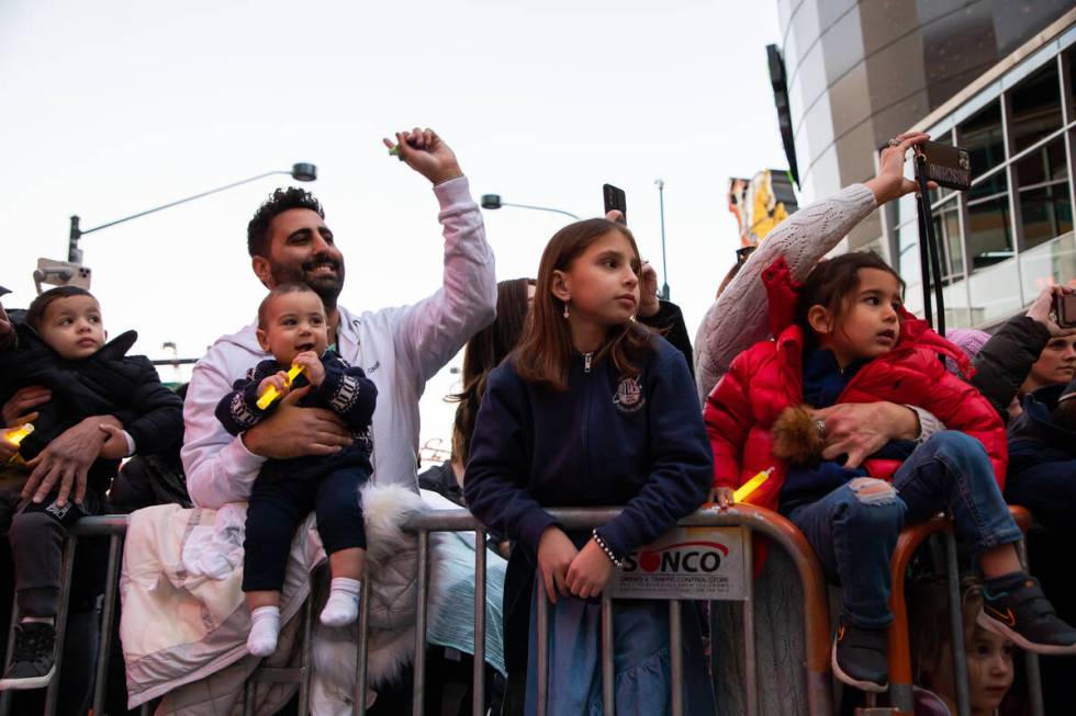 People watch the Desert Torah Academy Children’s Choir perform during a celebration of t ...