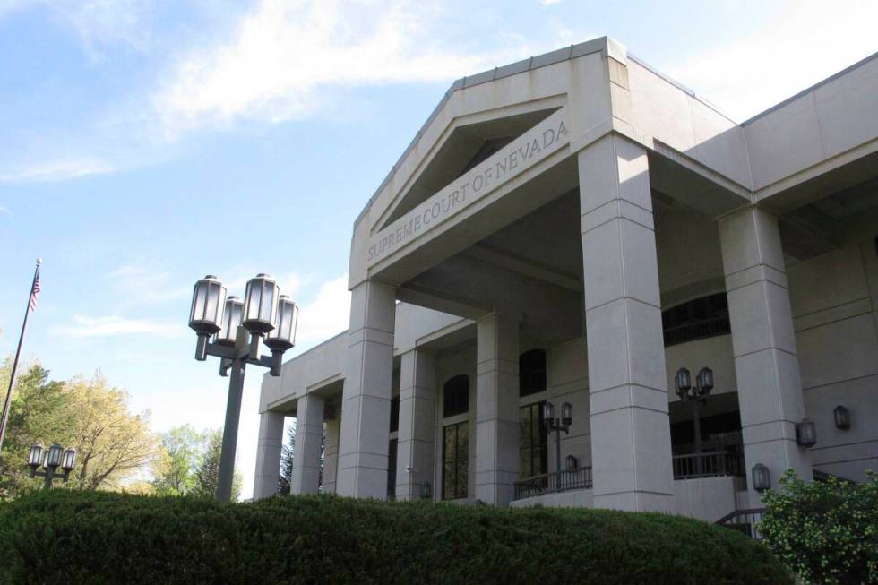 The Nevada Supreme Court in Carson City, Nev. is shown May 2, 2018. (AP Photo/Scott Sonner, file)