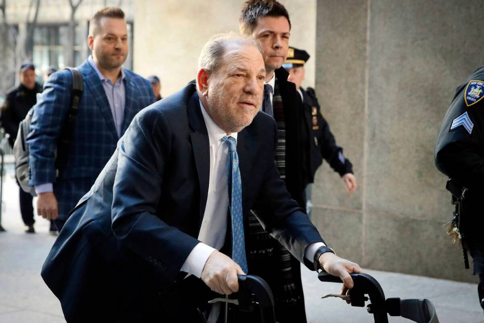 Harvey Weinstein arrives at a Manhattan courthouse as jury deliberations continue in his rape t ...