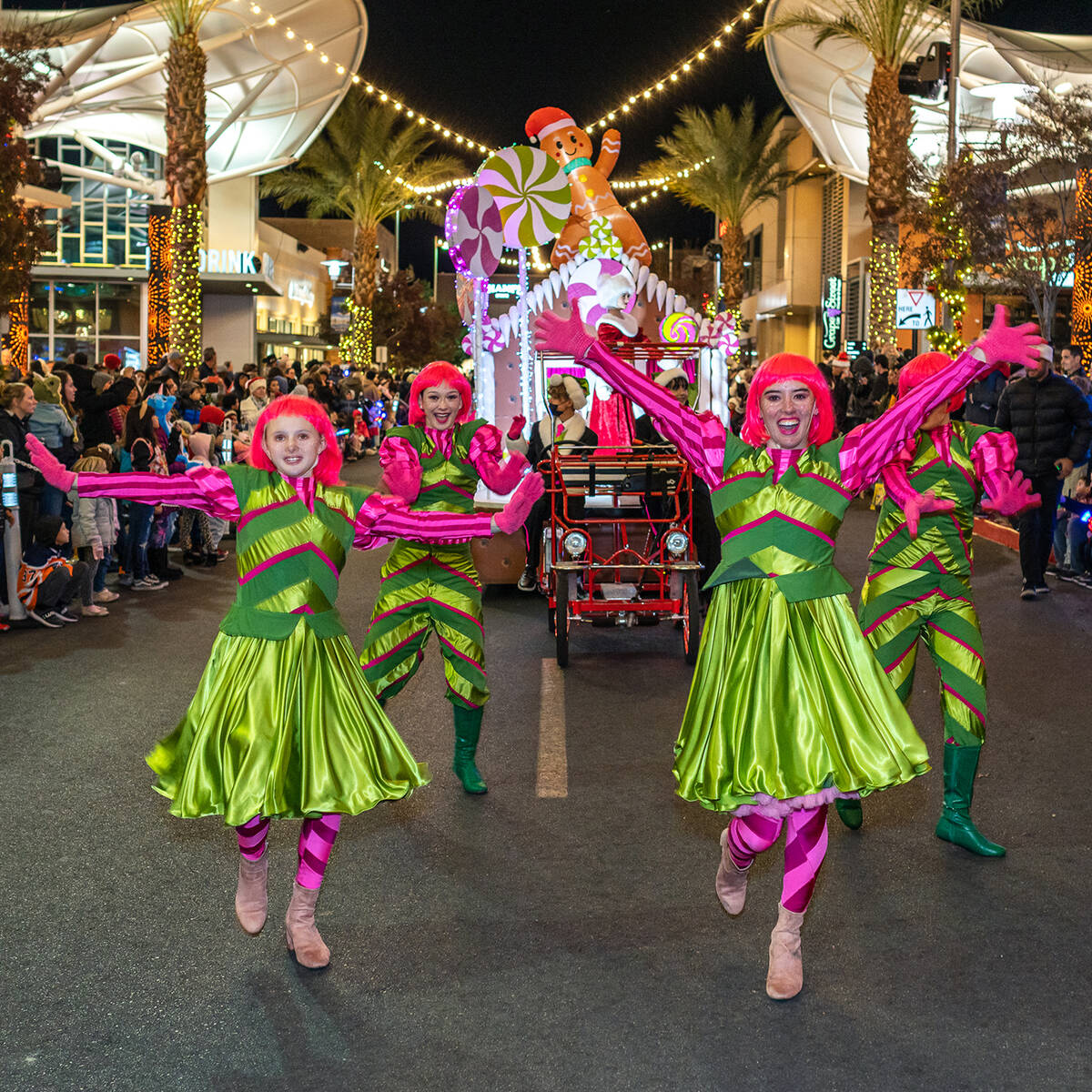 The annual Holiday Parade held in Downtown Summerlin featured several local groups. (Howard Hug ...