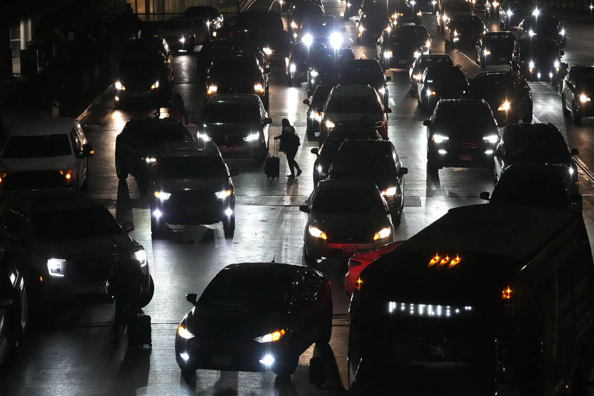 Heavy traffic is seen at O'Hare International Airport in Chicago, Thursday, Dec. 22, 2022. (AP ...