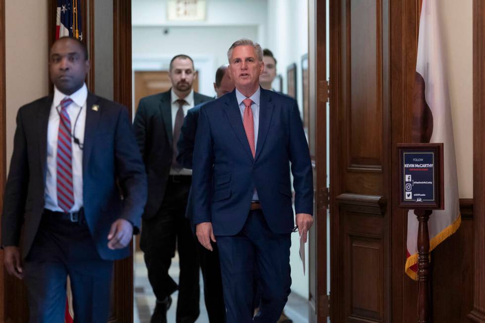 House Minority Leader Kevin McCarthy, R-Calif., who is hoping to become the next speaker of the ...