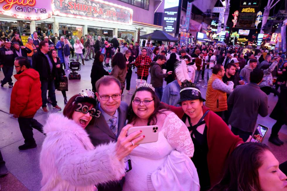 Katia, who declined to give her last name, of Brazil left, and April Broughton of Palm Springs, ...