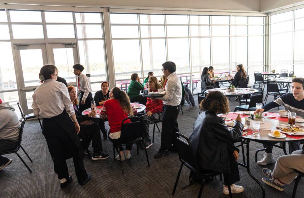 Students and staff dine at The Whitney, a student-operated restaurant at Southeast Career Techn ...