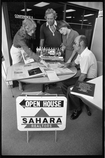 A promotional photo for Sahara Realtors in Las Vegas in 1981. (Las Vegas Review-Journal file)