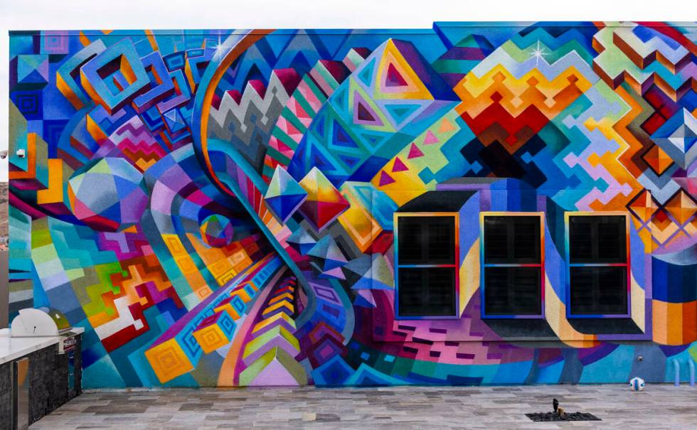 Marketing CEO Brandon Bowsky owns a home that he had a mural painted on its east and north faci ...