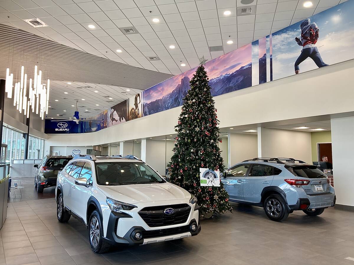 Centennial Subaru’s showroom measures a massive 11,018 square feet. (Centennial Subaru)