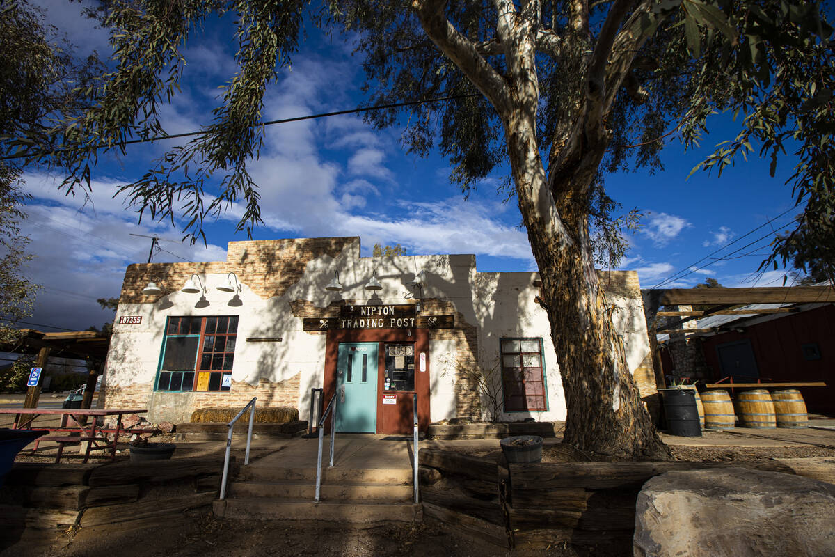 The former Nipton Trading Post is pictured in Nipton, Calif., a small desert town purchased by ...