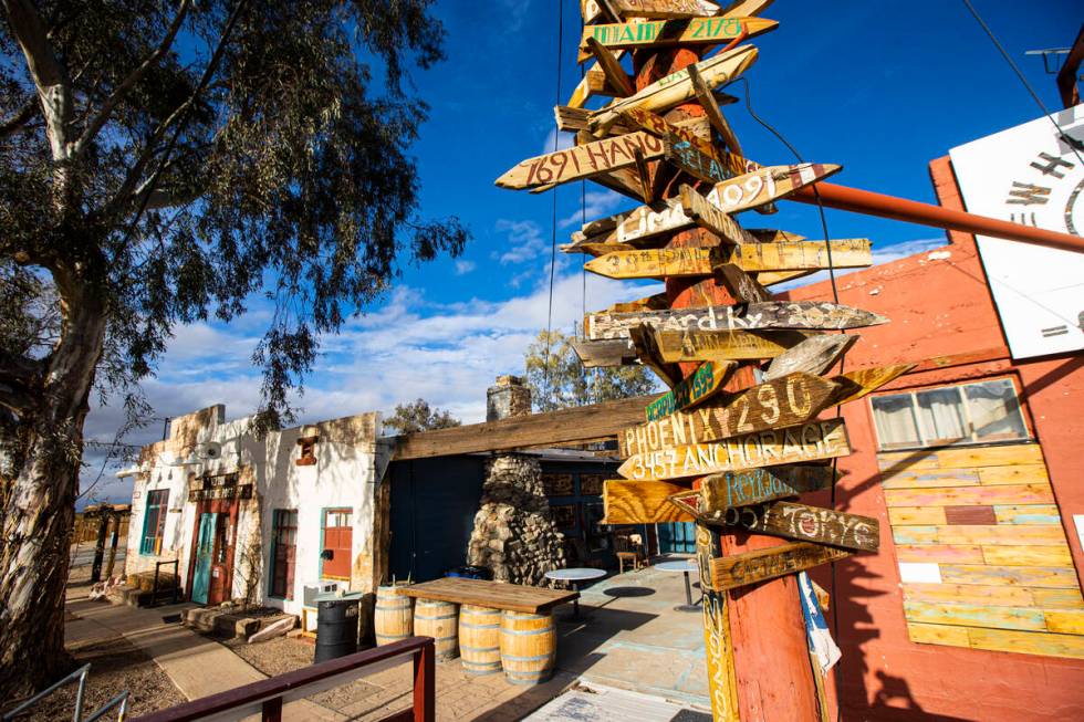 A view of Nipton, Calif., a small desert town purchased by entertainment company Spiegelworld, ...