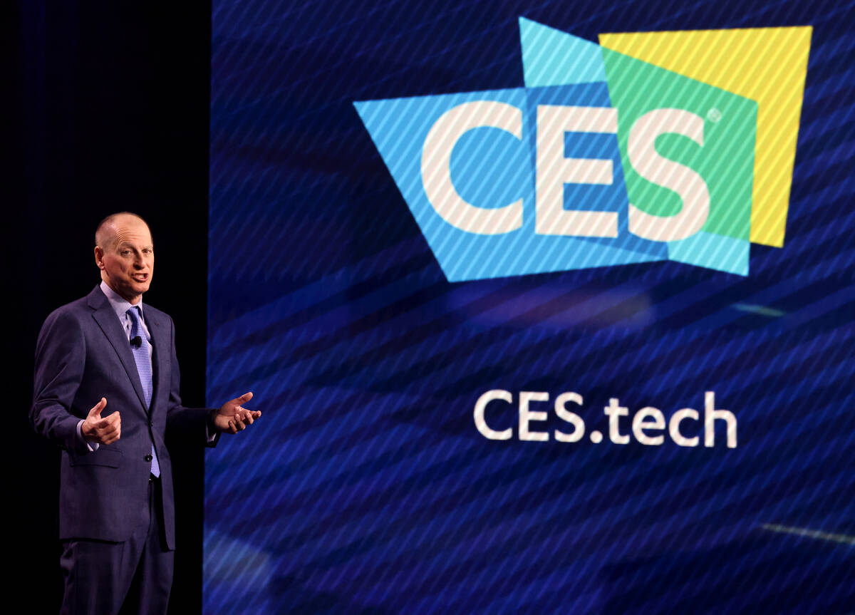 Consumer Technology Association President and CEO Gary Shapiro during the opening keynote for C ...