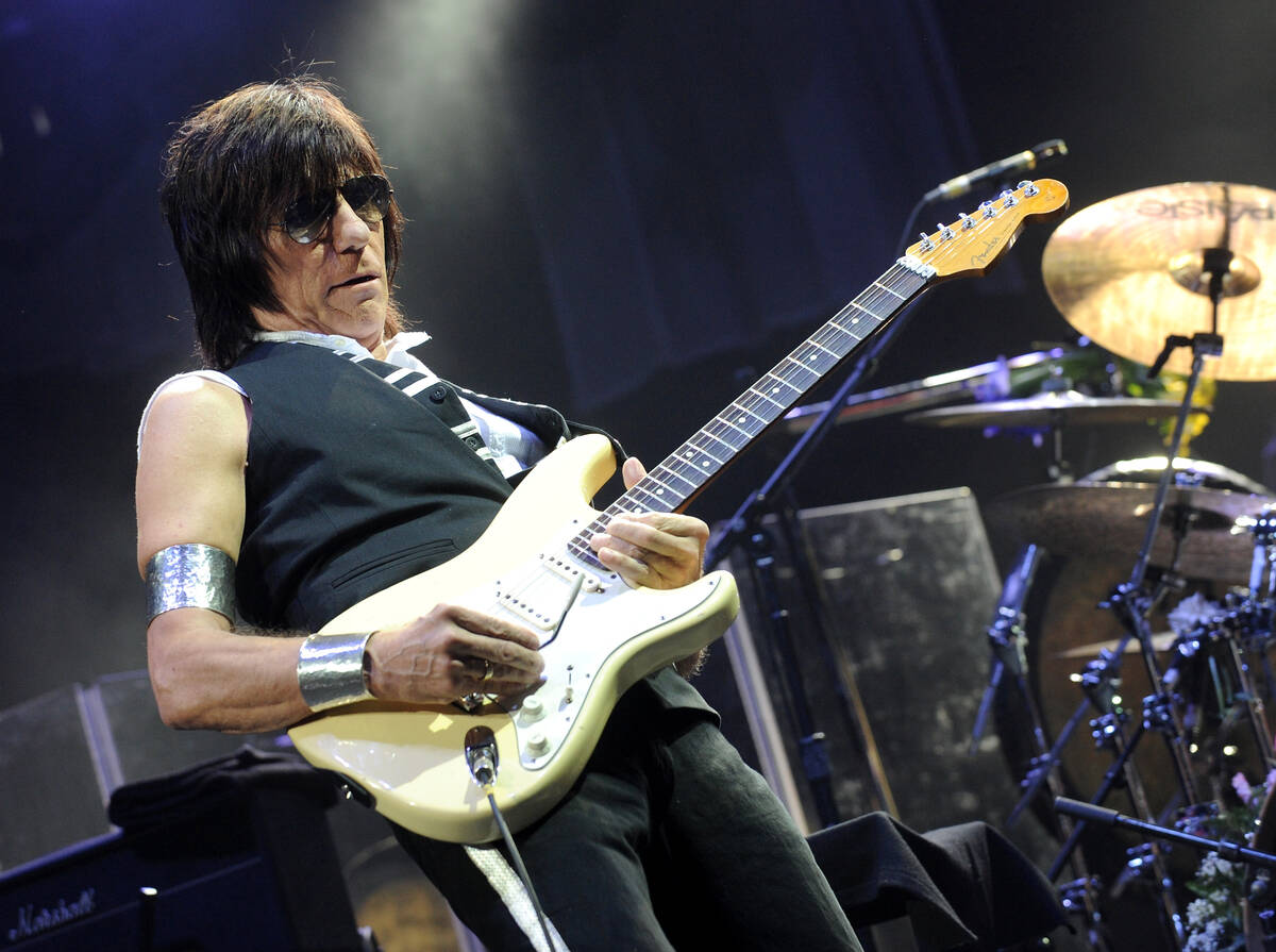 Guitarist Jeff Beck performs in concert at Madison Square Garden on Thursday, Feb. 18, 2010 in ...