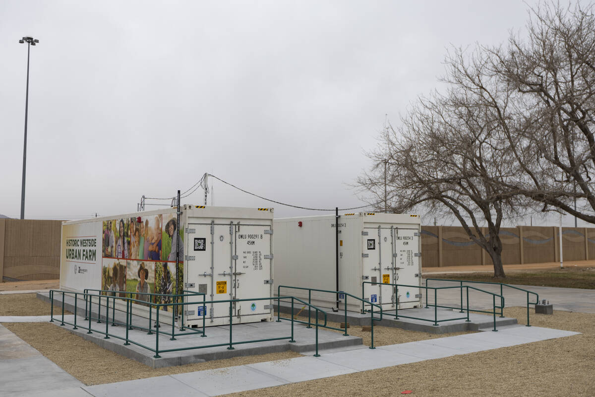 James Gay Park, the future site of the Historic Westside Urban Farm in Las Vegas, is seen on Th ...