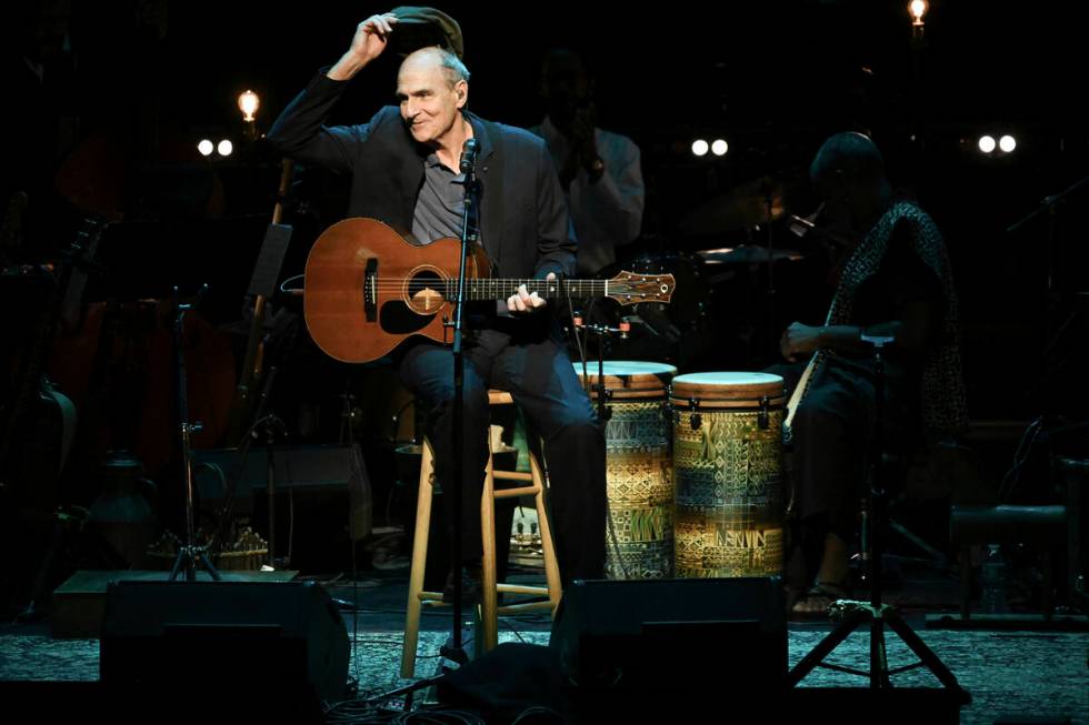 James Taylor performs at "JONI 75: A Birthday Celebration" on Wednesday, Nov. 7, 2018, at the D ...