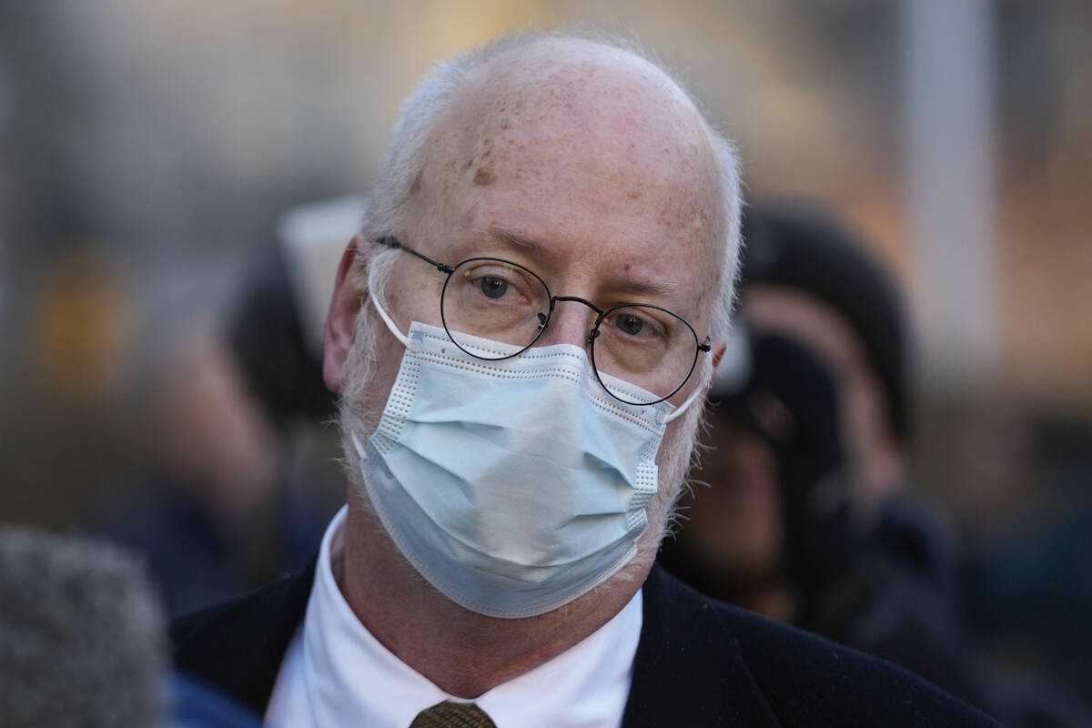 Robert Hadden leaves the federal courthouse in New York on Tuesday, Jan. 24, 2023. Hadden, a gy ...