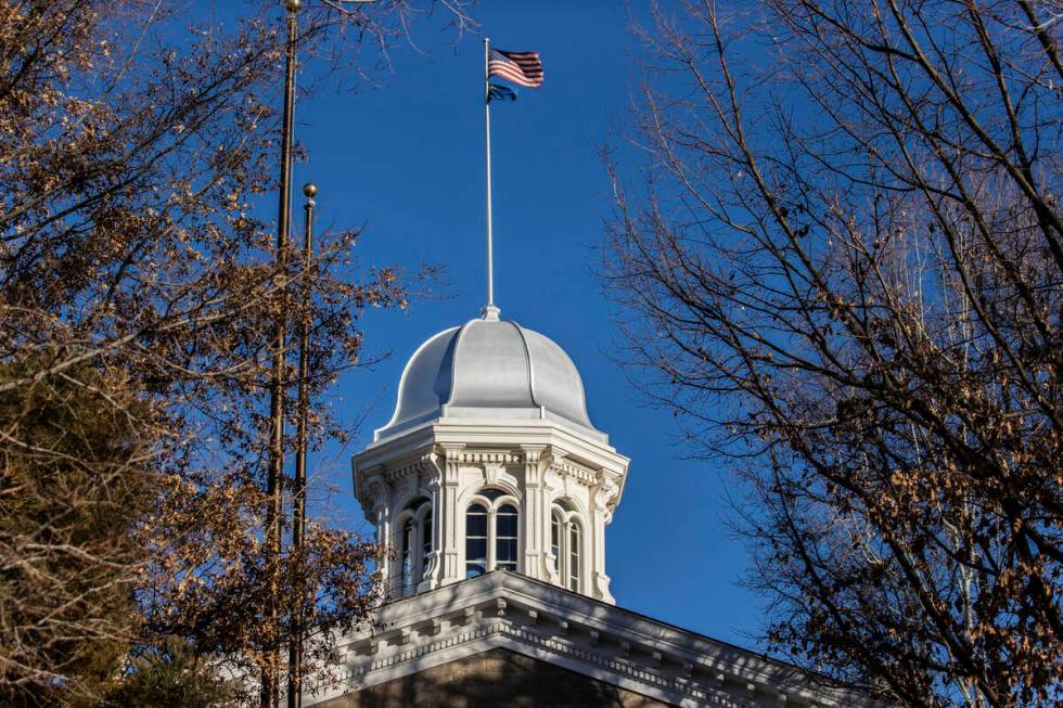 The Nevada State Capitol Building on Sunday, Jan. 17, 2021, in Carson City, Nev. (Benjamin Hage ...