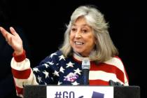 Rep. Dina Titus speaks at East Las Vegas Community Center to rally Democrats to vote, on Friday ...