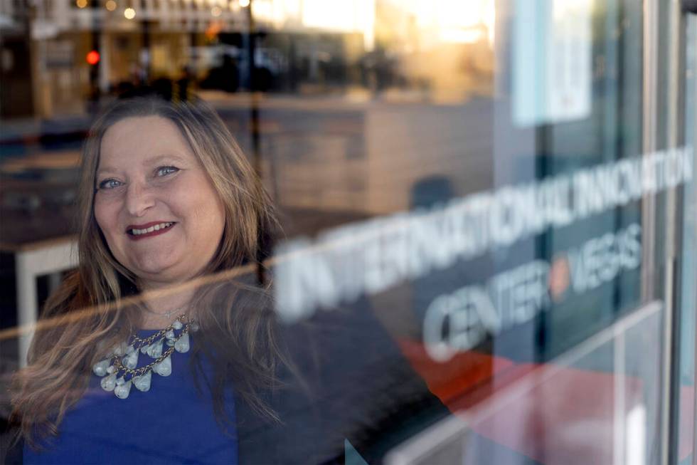 Carolyn Wheeler, executive director of the Downtown Vegas Alliance, at the International Innova ...