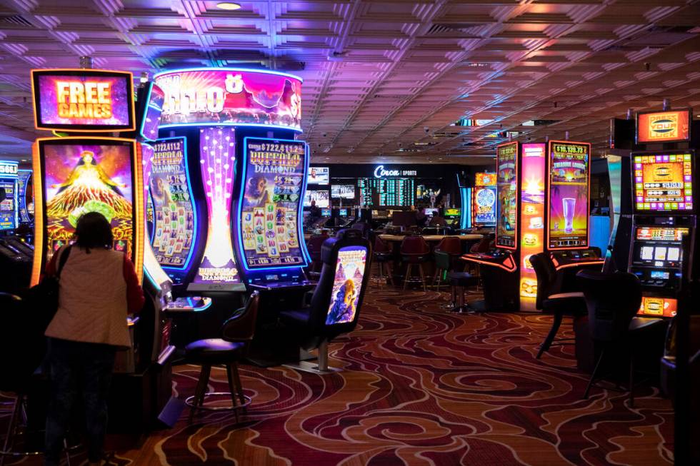 The casino floor at The Pass on Tuesday, Feb. 14, 2023, in Henderson. (Ellen Schmidt/Las Vegas ...