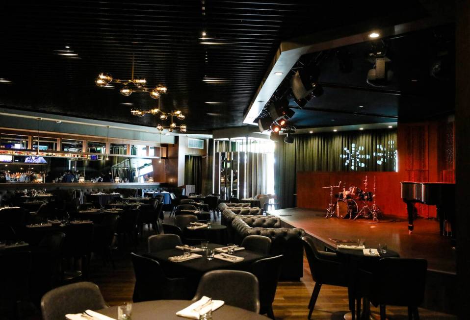 Vic’s, a new jazz club, restaurant and bar in Symphony Park in Downtown Las Vegas, Thurs ...