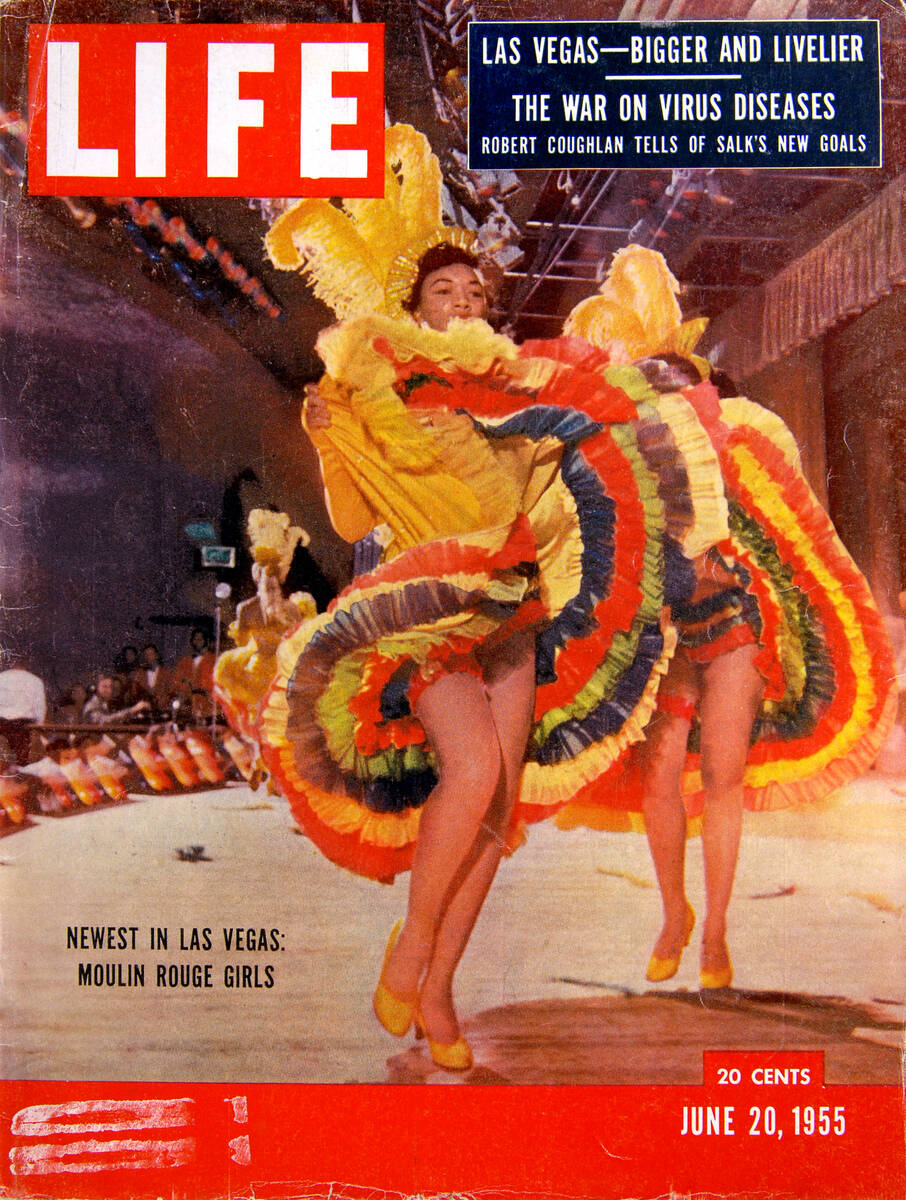 Moulin Rouge as featured on Life Magazine cover, issue date June 20, 1955. copy by Bob Brye. (C ...