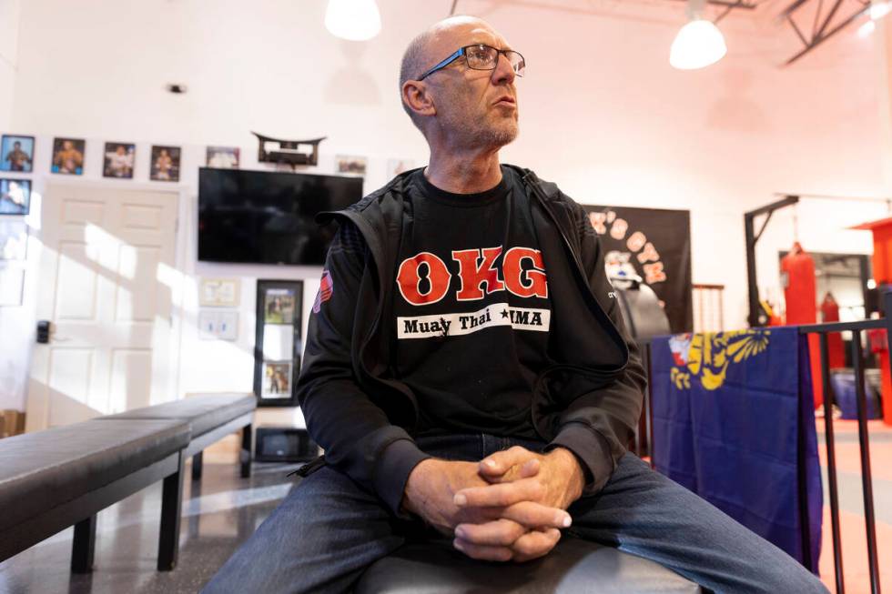 Nick Blomgren, owner of One Kick's Gym, speaks on the death of his friend and local mixed marti ...