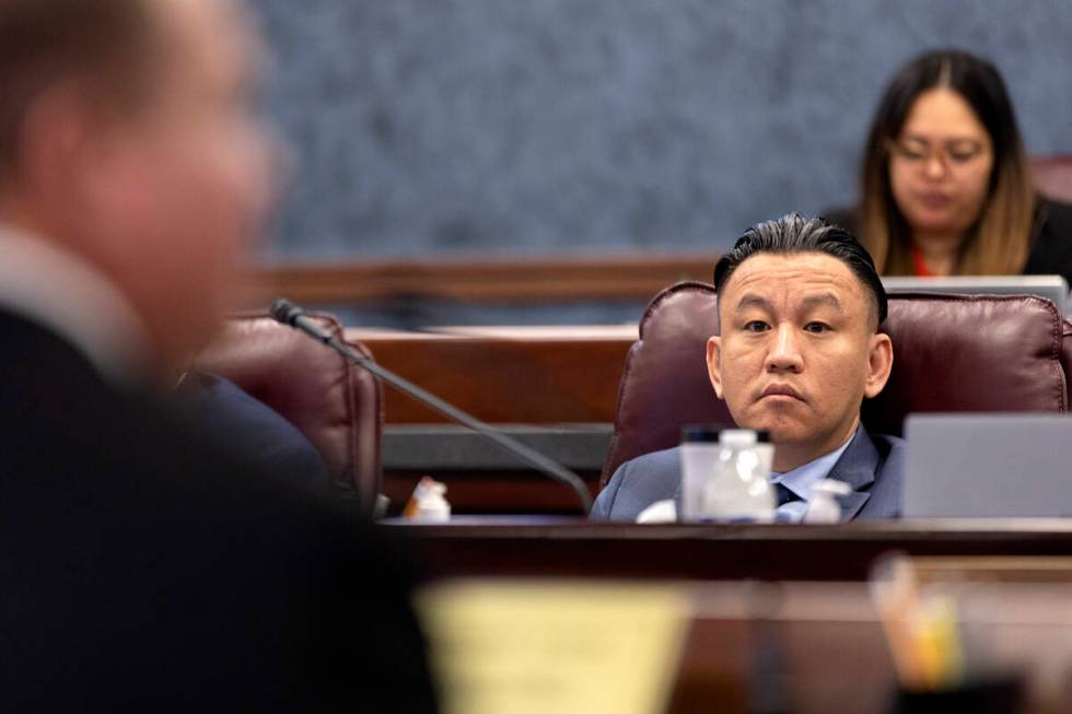 Assemblyman Duy Nguyen, D-Las Vegas, part of the Assembly Committee on Government Affairs, list ...