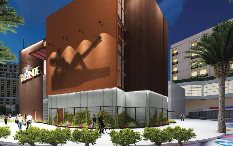 An artist's rendering of Bottle Blonde, a restaurant and nightlife venue planned for the Las Ve ...