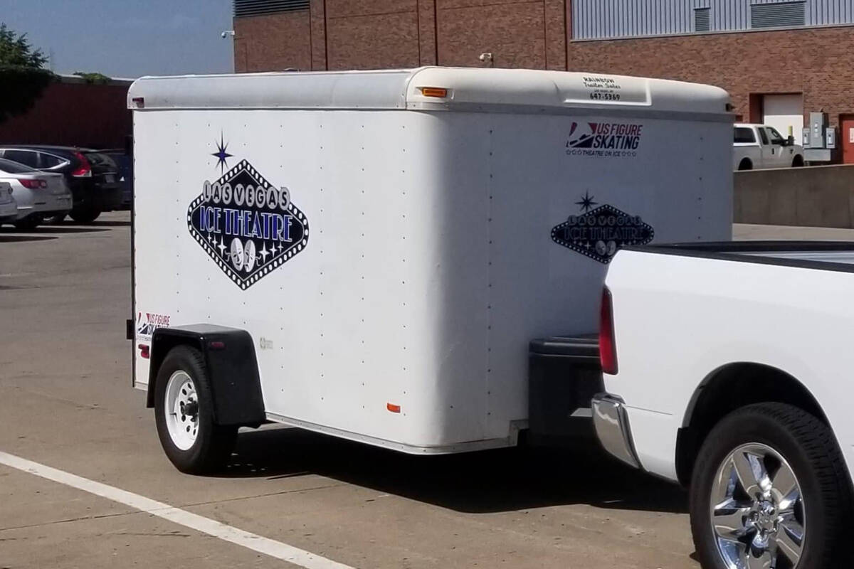 This undated photo from Facebook shows a trailer for the Las Vegas Ice Theatre. The nonprofit s ...