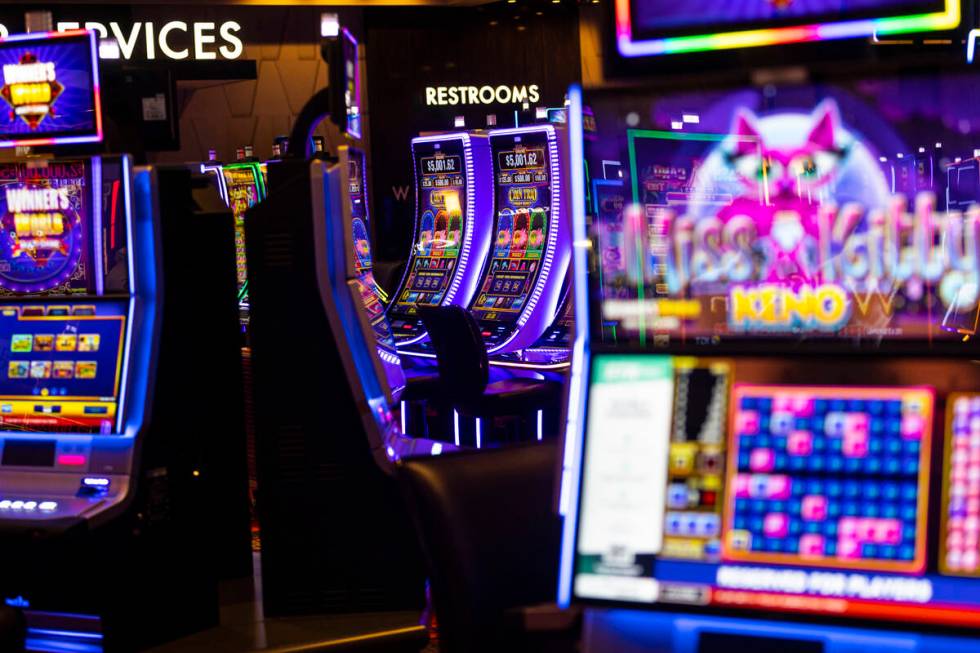 Slot machines at Wildfire Casino, slated to open this Friday, on Wednesday, Feb. 8, 2023, in do ...