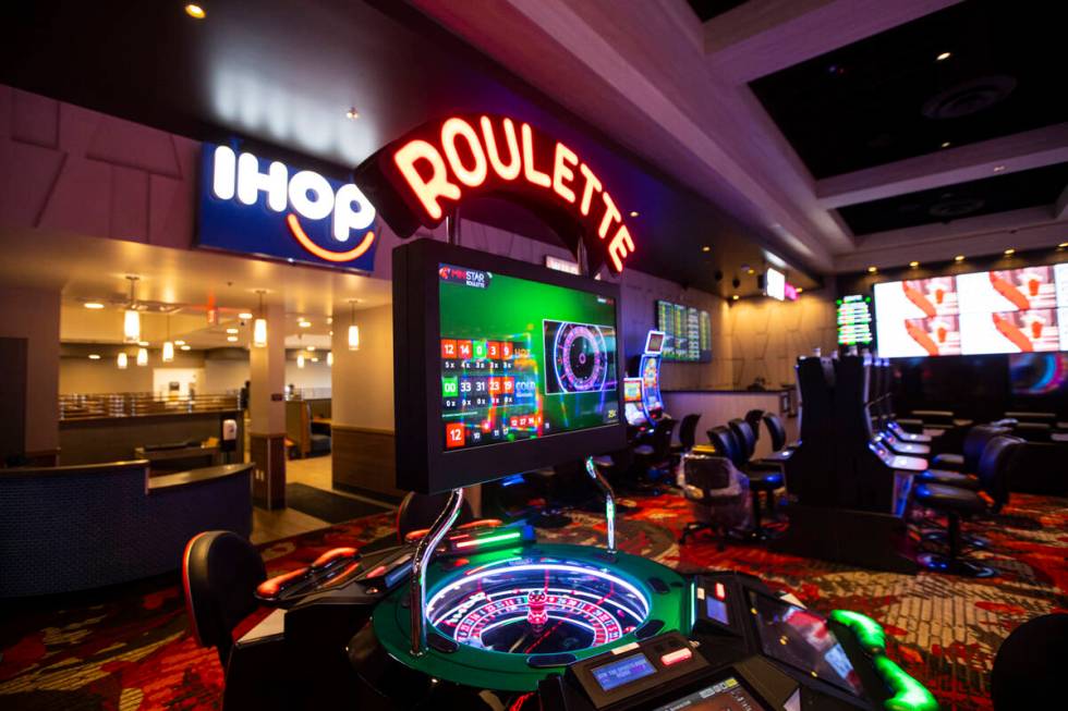 An electronic roulette table at Wildfire Casino, slated to open this Friday, on Wednesday, Feb. ...