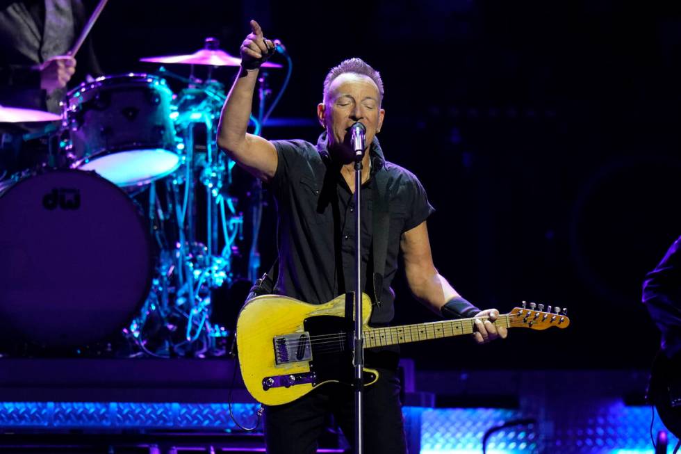 Singer Bruce Springsteen and the E Street Band perform during their 2023 tour Wednesday, Feb. 1 ...