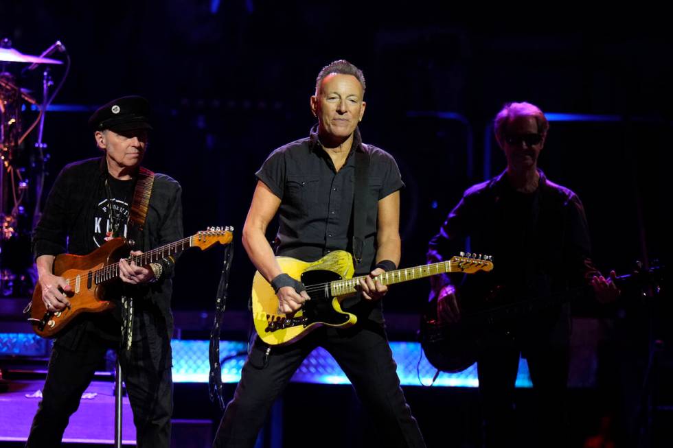 Singer Bruce Springsteen and the E Street Band perform during their 2023 tour Wednesday, Feb. 1 ...