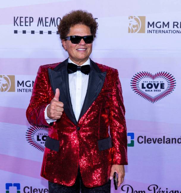 Artist Romero Britto on the Red Carpet for the Power of Love gala at the MGM Grand Garden Arena ...