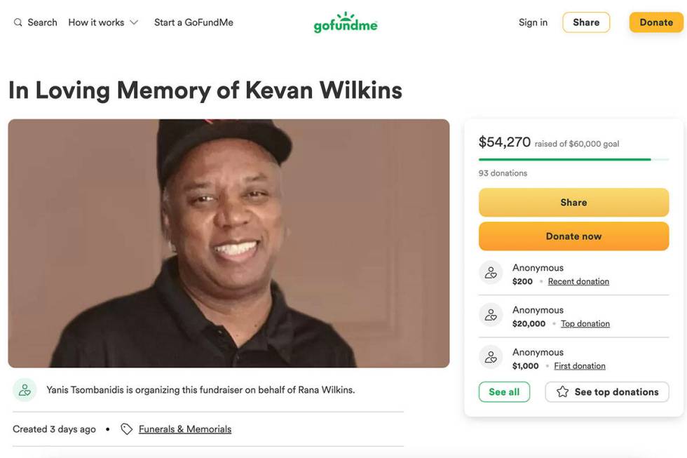 Kevan Wilkins (GoFundMe)