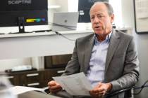 Tom Zumtobel, CEO of THT Health, speaks with the Review-Journal in Las Vegas in 2021. The Clark ...