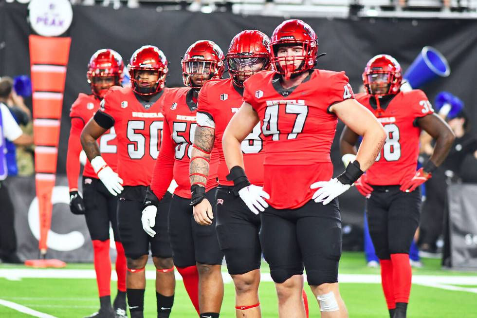 UNLV football player Ryan Keeler (No. 47). (UNLV athletics)