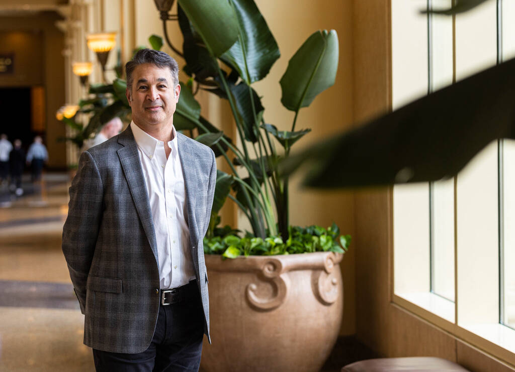 Museum of Illusions CEO Jonathan Benjamin poses for a portrait at Mandalay Bay on Tuesday, Feb. ...