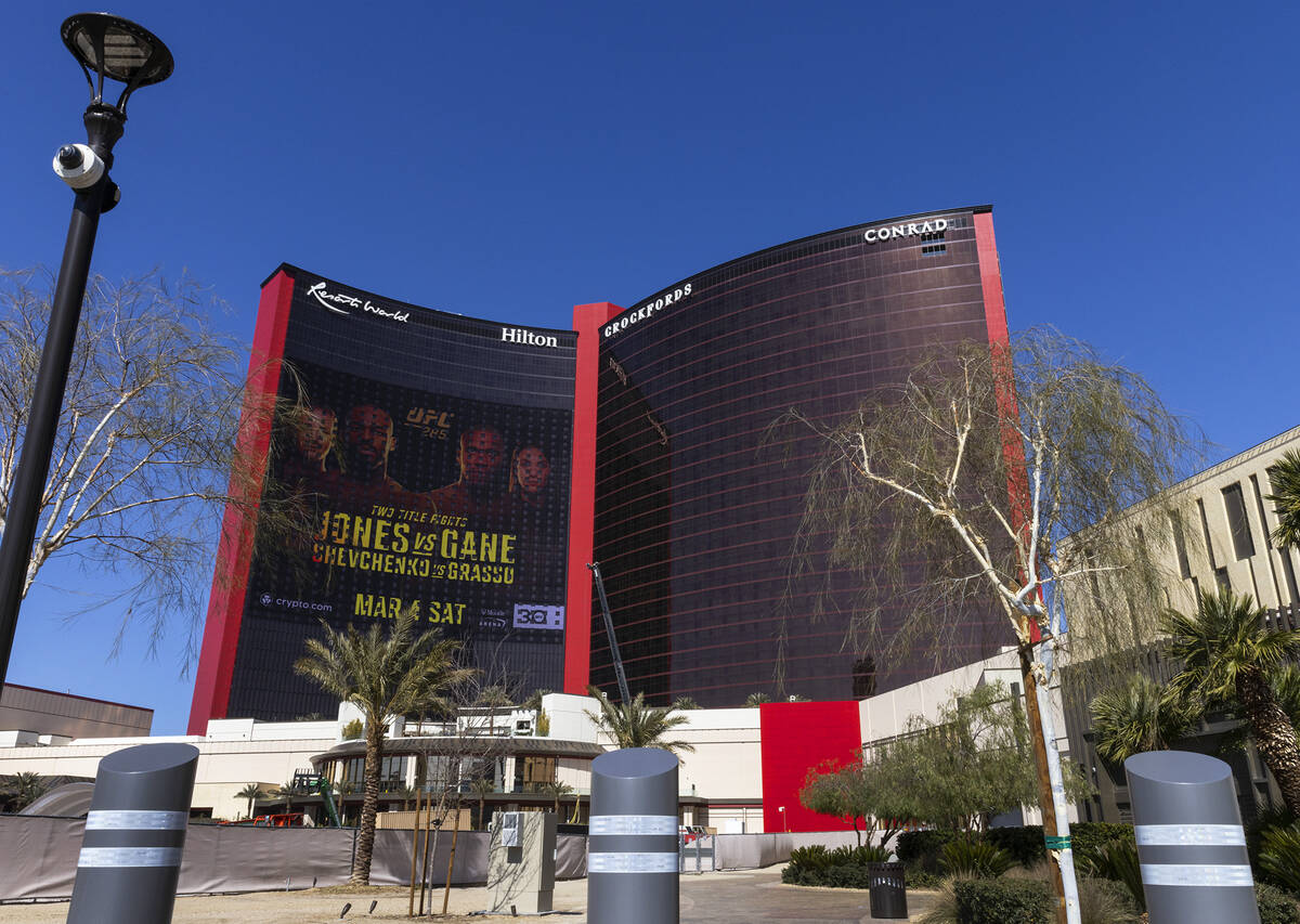 Resorts World is shown, on Friday, March. 3, 2023, in Las Vegas. (Bizuayehu Tesfaye Las Vegas R ...