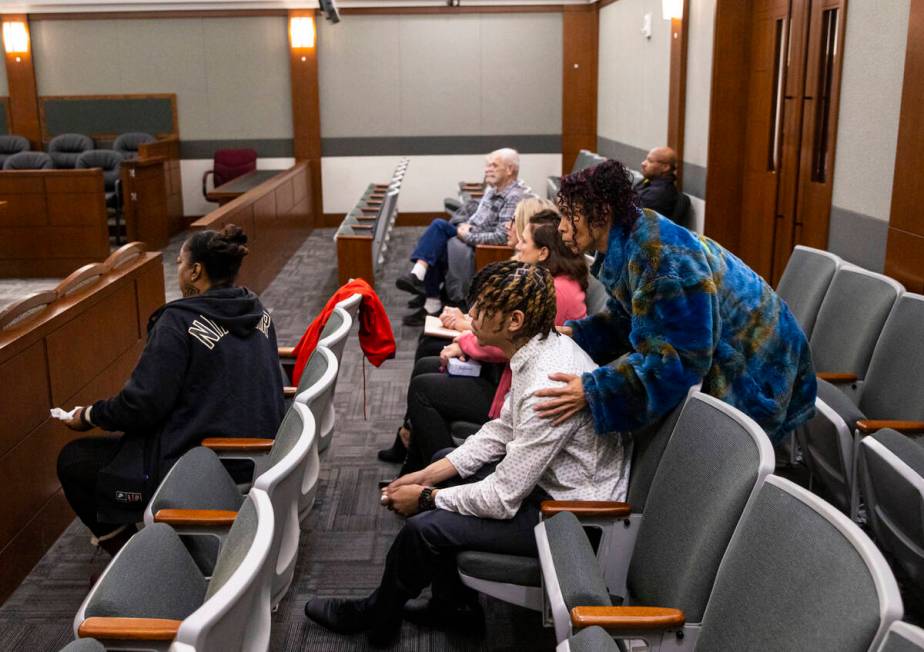 Marisa Brown, right, the grandmother of 5-year-old Nyomi Coleman, who died in a hot house with ...