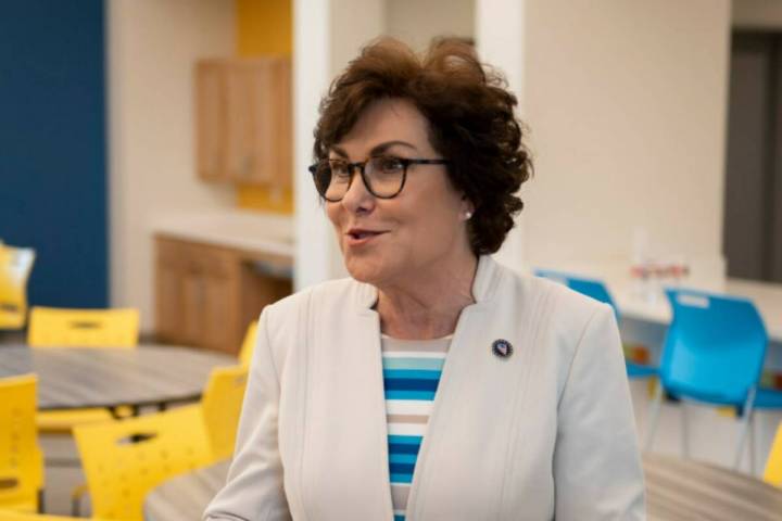 Sen. Jacky Rosen, seen in July 2022 in Las Vegas. (Las Vegas Review-Journal)