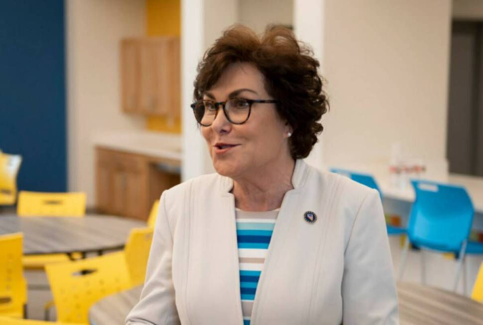 Sen. Jacky Rosen, seen in July 2022 in Las Vegas. (Las Vegas Review-Journal)