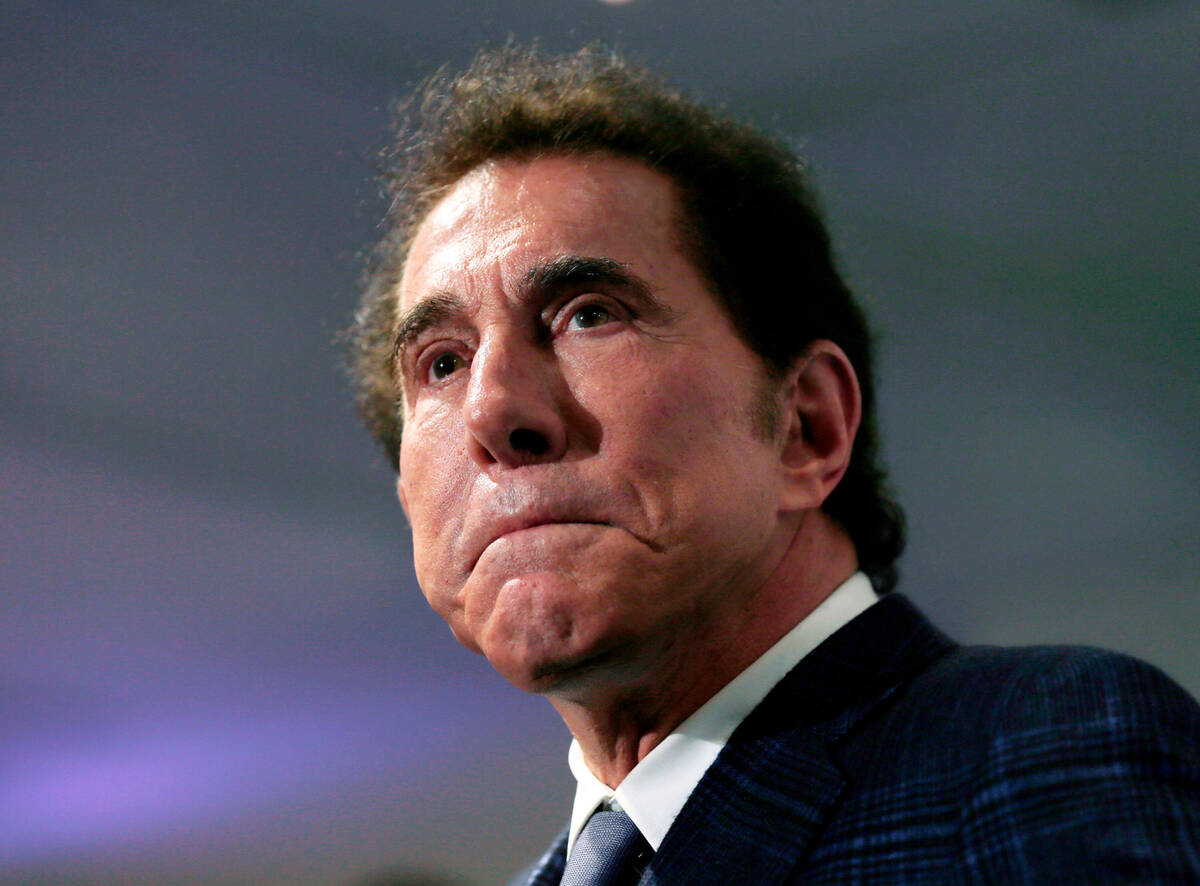 This March 15, 2016, file photo shows casino mogul Steve Wynn at a news conference in Medford, ...