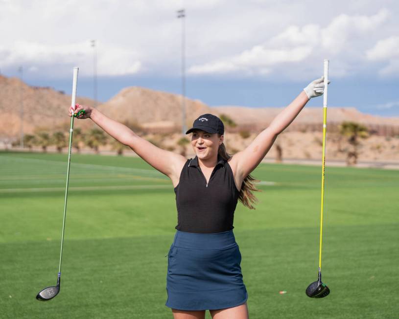 Monica Lieving celebrates her victory at the Mesquite WLD on Sunday, March 12. (Photo courtesy ...