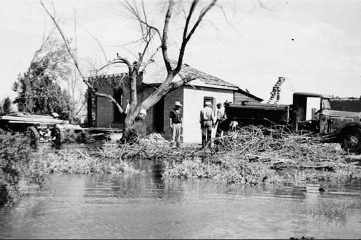 Historic photo of St. Thomas from the 1930s. (Courtesy of National Park Service)