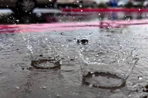 A 20 percent chance of rain is forecast for Las Vegas on Sunday afternoon, March 19, 2023, acco ...